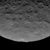 This image, taken by NASA's Dawn spacecraft on June 14, 2015, shows an intriguing mountain on dwarf planet Ceres protruding from a relatively smooth area.