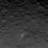 This image, taken by NASA's Dawn spacecraft, shows dwarf planet Ceres from an altitude of 2,700 miles (4,400 kilometers). The image, with a resolution of 1,400 feet (410 meters) per pixel, was taken on June 21, 2015.
