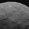 This image, taken by NASA's Dawn spacecraft on June 6, 2015, features a tall mountain on Ceres that is 4 miles (6 kilometers) high -- among the tallest features seen on Ceres to date.