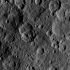 This image, taken by NASA's Dawn spacecraft, shows a portion of the northern hemisphere of dwarf planet Ceres from an altitude of 915 miles (1,470 kilometers). The image, with a resolution of 450 feet (140 meters) per pixel, was taken on August 21, 2015.