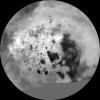 The northern and southern hemispheres of Titan are seen in these polar stereographic maps, assembled in 2015 using the best-available images of the giant Saturnian moon from NASA's Cassini mission.