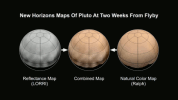 What color is Pluto? The answer, revealed in the first maps made from NASA's New Horizons data, turns out to be shades of reddish brown.