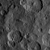 This image, taken by NASA's Dawn spacecraft, shows the surface of dwarf planet Ceres from an altitude of 915 miles (1,470 kilometers). The image, with a resolution of 450 feet (140 meters) per pixel, was taken on August 26, 2015.