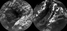 These images at 'Garden City' from the Chemistry and Camera (ChemCam) instrument on NASA's Curiosity Mars rover indicate similarly dark material, but with very different chemistries, in mineral veins.