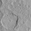 Numerous linear crater chains on Ceres dominate this image from NASA's Dawn spacecraft, which is centered at approximately 20 degrees north latitude, 198 degrees east longitude.