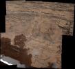 This view from the Mast Camera (Mastcam) on NASA's Curiosity Mars rover covers an area in 'Bridger Basin' that includes the locations where the rover drilled a target called 'Big Sky' on the mission's Sol 1119 (Sept. 29, 2015).