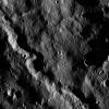 This moody scene from NASA's Dawn spacecraft taken on Dec. 23, 2015, captures a portion of the southern hemisphere of Ceres. The image is centered at approximately 64 degrees south latitude, 291 degrees east longitude.