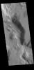 The northern margin of Terra Sabaea has numerous channels. This image from NASA's 2001 Mars Odyssey spacecraft shows a portion of an unnamed channel on the margin of Terra Sabaea.