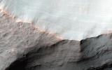 Alluvial fans are gently-sloping wedges of sediments deposited by flowing water. Some of the best-preserved alluvial fans on Mars are in Saheki Crater, seen here by NASA's Mars Reconnaissance Orbiter spacecraft.