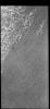 This image captured by NASA's 2001 Mars Odyssey spacecraft shows part of Hyperboreae Undae, which is located between Escorial Crater and the margin of Chasma Boreale.