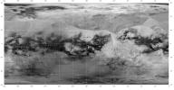 This map of Titan from NASA's Cassini imaging coverage, shows the names of many (but not all) features on the Saturnian moon that have been approved by the International Astronomical Union.