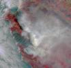 This image, captured by NASA's Terra spacecraft on July 28, 2016, shows The Soberanes fire, in northern California near Big Sur.