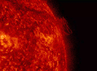 A close-up of twisting plasma above the Sun's surface produced a nice display of turbulence by caused combative magnetic forces (June 7-8, 2016) over a day and a half as seen by NASA's Solar Dynamics Observatory.