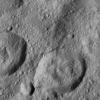 NASA's Dawn spacecraft spied this relatively smooth area of Ceres' surface, which includes the feature named Dalien Tholus, a dome-shaped feature visible in top right quadrant of the image.