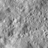 This image from NASA's Dawn spacecraft, taken on June 12, 2016, shows terrain on Ceres covered by ejecta from a nearby impact, which has smoothed the appearance of older features.