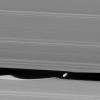 The wavemaker moon, Daphnis, is featured in this view, taken as NASA's Cassini spacecraft made one of its ring-grazing passes over the outer edges of Saturn's rings on Jan. 16, 2017. This is the closest view of the small moon obtained yet.