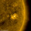 NASA's Solar Dynamics Observatory shows an active region that appeared on Dec. 5, 2018.