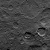 Relatively young craters, with sharp crater rims and streaks of bright material, are the focus of this view of Ceres from NASA's Dawn spacecraft, taken on Oct. 17, 2016.