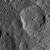This view of dwarf planet Ceres from NASA's Dawn spacecraft shows Kaikara Crater, the largest impact crater in this image taken on Oct. 20, 2016.