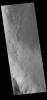 This image captured by NASA's 2001 Mars Odyssey spacecraft shows Ross Crater in Aonia Terra.