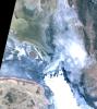 In the high plains of the Andes in Bolivia, Lake Poopo has virtually vanished, as shown in this image from NASA's Terra spacecraft. Once covering over 3,000 square kilometers, the lake essentially dried up in 2015.