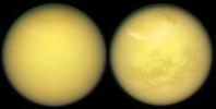These two views of Saturn's moon Titan exemplify how NASA's Cassini spacecraft has revealed the surface of this fascinating world.
