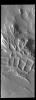 This image captured by NASA's 2001 Mars Odyssey spacecraft shows the region near the south polar cap called Angustus Labyrinthus, which is defined by the linear ridges.