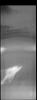 This image captured by NASA's 2001 Mars Odyssey spacecraft resembles a ghost. This image is part of a THEMIS as Art series.