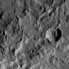 This image taken by NASA's Dawn spacecraft shows a region located next to the northwestern rim of Urvara Crater on Ceres. This terrain displays a rugged texture also found within Urvara.