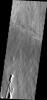 This image captured by NASA's 2001 Mars Odyssey spacecraft shows part of the southern flank of Ascraeus Mons.