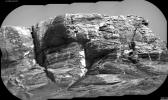 This view of 'Vera Rubin Ridge' from the ChemCam instrument on NASA's Curiosity Mars rover shows multiple sedimentary layers and fracture-filling deposits of minerals.