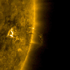 NASA's Solar Dynamics Observatory observed a small coronal mass ejection that was also associated with a small flare on Jan. 22, 2018.