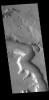 This image captured by NASA's 2001 Mars Odyssey spacecraft shows a section of Mamers Valles, located in Arabia Terra.
