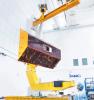 The GRACE-FO satellites were assembled by Airbus Defence and Space in Germany. This photo shows the satellites in the testing facility of IABG, an Airbus subcontractor, in Munich, Germany.