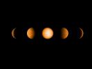Based on data from NASA's Hubble and Spitzer Space Telescopes, these simulated views of the ultrahot Jupiter WASP-121b show what the planet might look like from five different vantage points, illuminated to different degrees by its parent star.