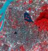 NASA's Terra spacecraft shows the largest city wall in the world, located in Nanjing, China. It was built between 1366 and 1386 by the Ming Dynasty Emperor Zhu Yuangzhang to enclose and fortify his capital city.