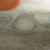A giant, spiraling storm in Jupiter's southern hemisphere is captured in this animation from NASA's Juno spacecraft.