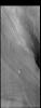 This image from NASA's Mars Odyssey shows a small part of the south polar cap. The layers record the seasonal deposition of dust and ice over the course of 1000's of years.