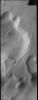 This image from NASA's Mars Odyssey shows Cavi Angusti, located near the south polar cap.