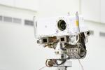This image shows a close-up of the head of Mars 2020's remote sensing mast. The mast head contains the SuperCam instrument.