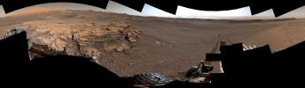 This 360-degree panorama of a location called 'Teal Ridge' was captured on Mars by the Mast Camera, or Mastcam, on NASA's Curiosity rover on June 18, 2019.