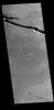 This image from NASA's Mars Odyssey shows the linear depressions that are some of the graben that comprise Cerberus Fossae.