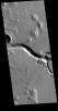 This image from NASA's Mars Odyssey shows the southeastern portion of Hephaestus Fossae. Hephaestus Fossae is a complex channel system in Utopia Planitia near Elysium Mons.