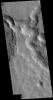 This image from NASA's Mars Odyssey shows part of Indus Vallis. Indus Vallis is 300km long (186 miles) and is located in Terra Sabaea.