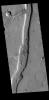This image from NASA's Mars Odyssey shows a linear depression which is part of Idaeus Fossae.