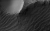This image, acquired on October 26, 2017 by NASA's Mars Reconnaissance Orbiter, shows a cross-section of ancient canyon systems in east Coprates Chasma.