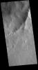 This image from NASA's Mars Odyssey shows the southeastern portion of Micoud Crater. Micoud Crater is located in Vastitas Borealis.