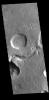 This image from NASA's Mars Odyssey shows a section of Hypanis Valles.