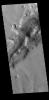 This image from NASA's Mars Odyssey shows a section of a graben that is part of Nili Fossae.