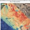 On July 8, 2021, NASA's ECOSTRESS instrument, aboard the space station captured ground surface temperature data over California. Areas in red had surpassed 86 degrees Fahrenheit by 7:16 a.m. local time.